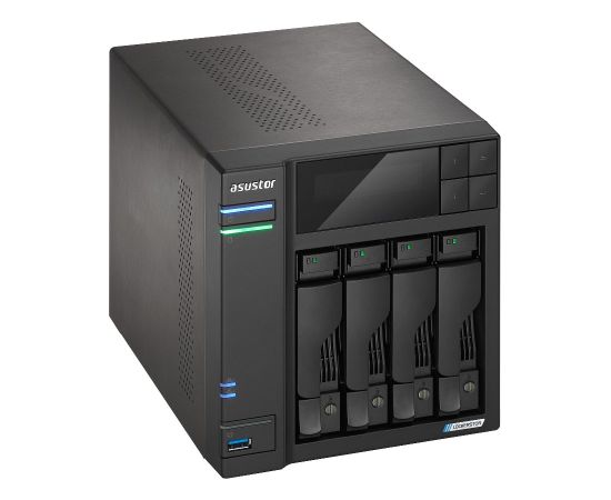 Asustor LOCKERSTOR 4 Gen2 (AS6704T) NAS Desktop Intel® Celeron® N N5105 4 GB DDR4 0 TB ADM Black Серверы и компоненты серверов