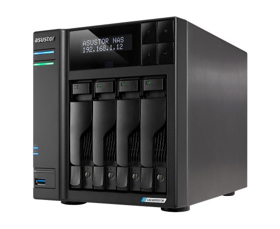 Asustor LOCKERSTOR 4 Gen2 (AS6704T) NAS Desktop Intel® Celeron® N N5105 4 GB DDR4 0 TB ADM Black Серверы и компоненты серверов