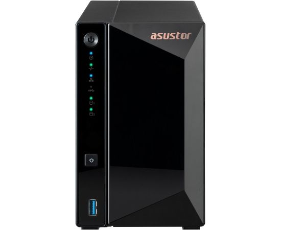 Asustor DRIVESTOR 2 Pro Gen2 AS3302T v2 NAS Realtek RTD1619B 2 GB DDR4 ADM Black Серверы и компоненты серверов