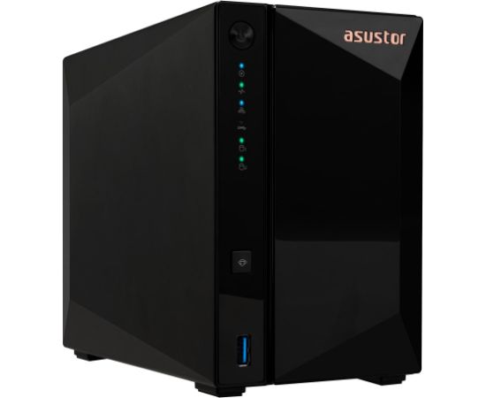 Asustor DRIVESTOR 2 Pro Gen2 AS3302T v2 NAS Realtek RTD1619B 2 GB DDR4 ADM Black Серверы и компоненты серверов