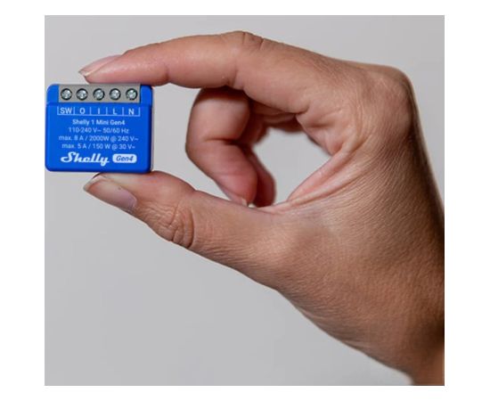 SHELLY 1 Mini Gen4 Smart switch Blue 2 pcs Gudrā māja