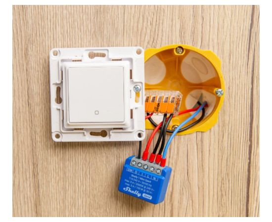 SHELLY 1 Mini Gen4 Smart switch Blue 2 pcs Gudrā māja