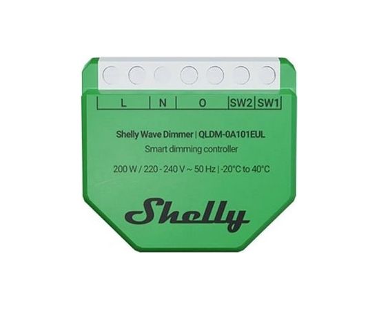 Shelly Wave Dimmer EU LR Smart Dimming Controller Green Умный дом