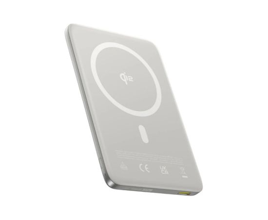 LiPo PowerBank 10000mAh 27W bezvadu QI2 lādētājs, ar magnētu Magsafe Titanium Ultra-slim PicoGo AM41BASEUS Power-банки