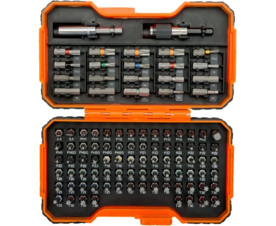 Skrūvgriežu uzgaļu komplekts Bahco 59/S100BC; 100 gab. Аксессуары для дрелей