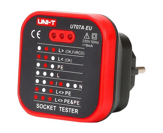 UNI-T UT07A-EU power outlet tester Testeri un mērierīces