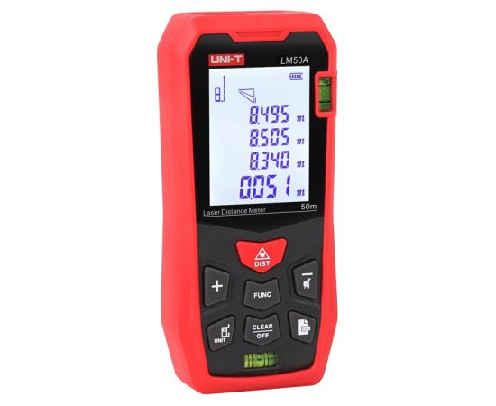 UNI-T LM50A laser rangefinder Testeri un mērierīces