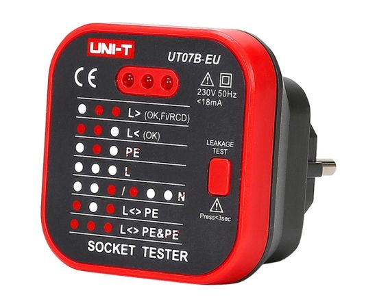 UNI-T UT07B-EU power outlet tester Testeri un mērierīces