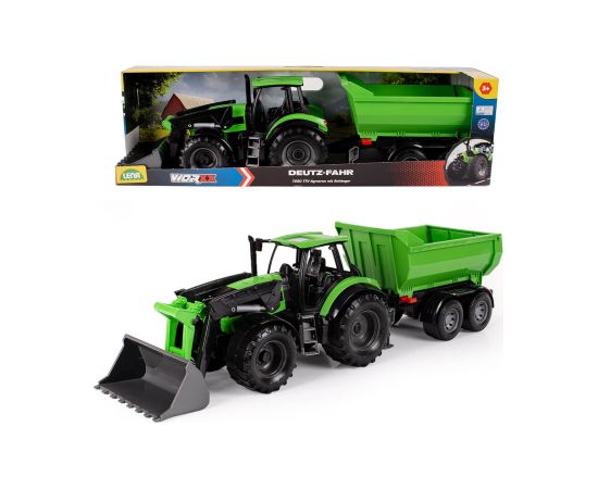 Traktors Worxx Deutz Fahr ar piekabi 76 cm (kastē) Lena Čehija L04617 Mašīnas un piederumi