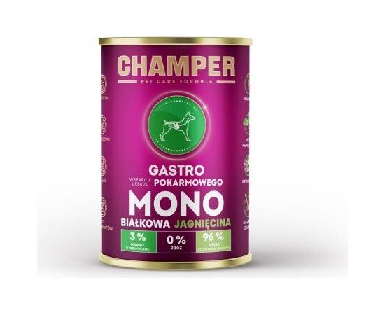 4Vets GASTRO jedno-białkowa jagnięcina mokra karma dla psa 400g Suņu barība