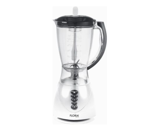 Blenderis FLORIA ZLN 3081 Balts, jauda 300W, ietilpība 1.5L, 3 ātrumi, impulsa funkcija, plastmasas Blenderi un Chopperi