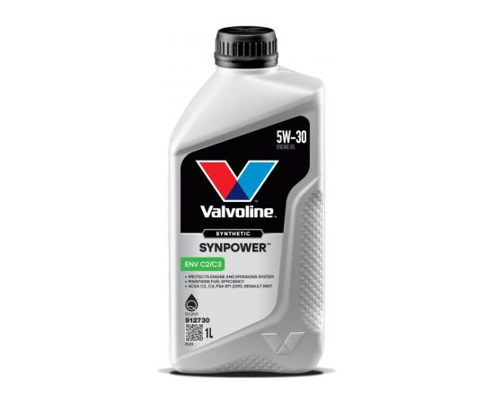 Motoreļļa Synpower ENV C2/C3 5W30 1L, Valvoline Motora eļļas