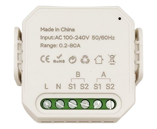 Bituo Smart Energy Meter, 2P, 80A, Wi-Fi, Tuya Viedie slēdži