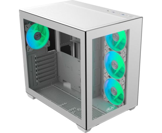 RAIJINTEK PAEAN C7 TG4, tower case (white) Datoru korpusi