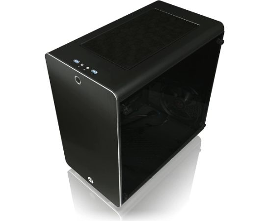 RAIJINTEK THETIS BLACK WINDOW, tower case (black, tempered glass) Datoru korpusi