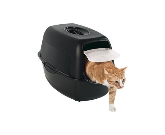 ROTHO Bailey Hooded litter box Black Kaķu pakaišu kastes