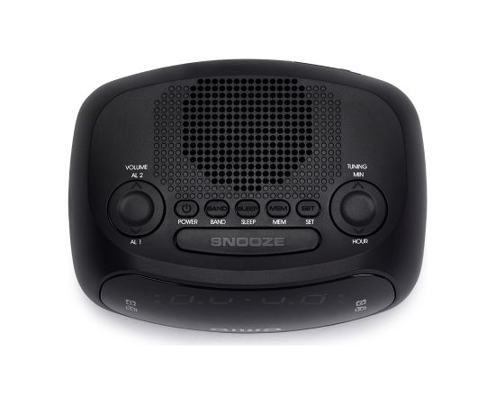 AIWA CR-09J radio pulkstenis, melns Radio, Radio pulksteņi