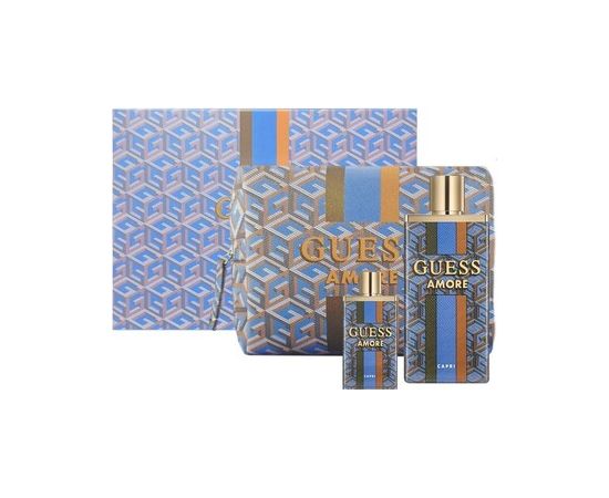 Guess Amore Capri Dárková sada EDT 100 ml, miniaturka EDT 7,5 ml a kosmetická taška 100ml Dāvanu komplekti