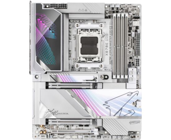 Mainboard GIGABYTE AMD X870E Socket AM5 ATX RAM DDR5-SDRAM 4xSlots Wi-Fi Yes Bluetooth Yes 5xNumber of M.2 (M) slots X870E A MASTER X ICE X870EAMASTERXICE Материнские платы