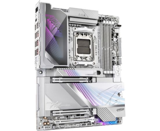 Mainboard GIGABYTE AMD X870E Socket AM5 ATX RAM DDR5-SDRAM 4xSlots Wi-Fi Yes Bluetooth Yes 5xNumber of M.2 (M) slots X870E A MASTER X ICE X870EAMASTERXICE Материнские платы
