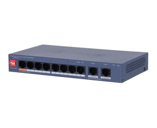 Switch DAHUA DH-CS4010-8ET2GT-60 PoE ports 8 60 Watts CS4010-8ET2GT-60 Switch