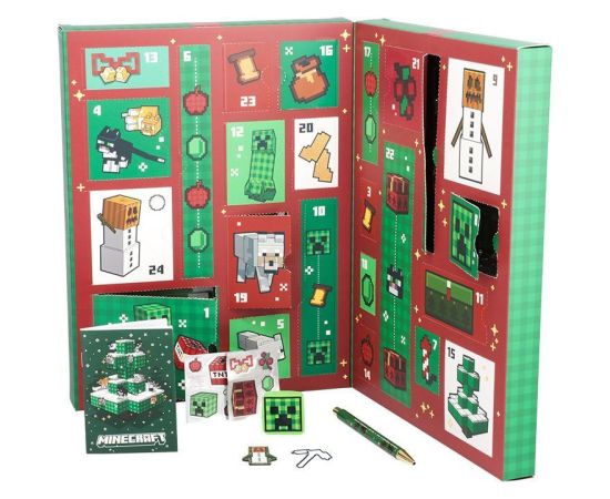 Paladone Minecraft Stationery 24 Days Advent Calendar Attīstošās spēles
