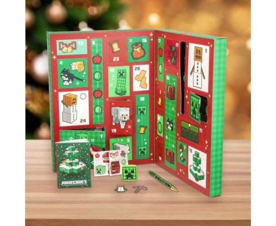 Paladone Minecraft Stationery 24 Days Advent Calendar Attīstošās spēles