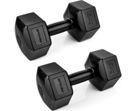Spokey ‎‎Hantle Monster II winylowe 2 x 5 kg czarne Велосипеды