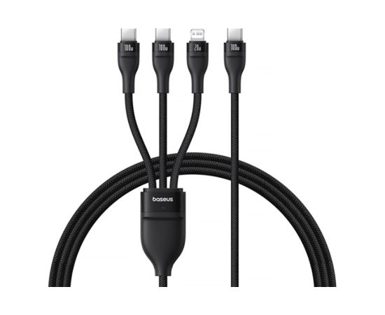 Baseus Flash Series 3 3in1 USB kabelis 1.5m Telefonu lādētāji 220v
