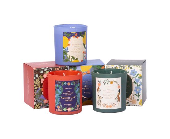 Svece RELAXATION AROMA 200g, mix Telpu aromāti