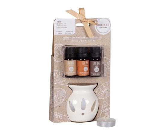 Aroma oil ceramic set LOVE HOME, mix Ароматы для дома и комнаты