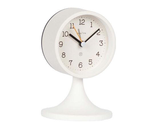 Alarm clock EVERO H14cm, white Часы на стене