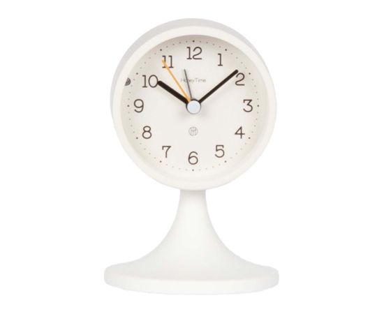 Alarm clock EVERO H14cm, white Часы на стене