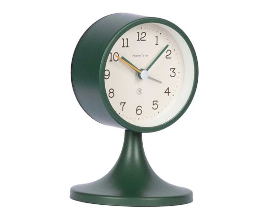 Alarm clock EVERO H14cm, green Часы на стене