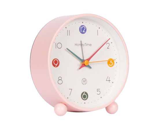 Alarm clock LOOKBOOK H12.5cm, pink Часы на стене