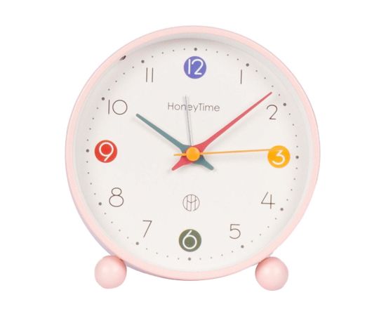 Alarm clock LOOKBOOK H12.5cm, pink Часы на стене