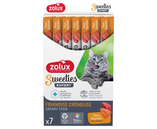 ZOLUX Sweeties with tuna and salmon - cat treats - 7x14g Kaķu sausā barība