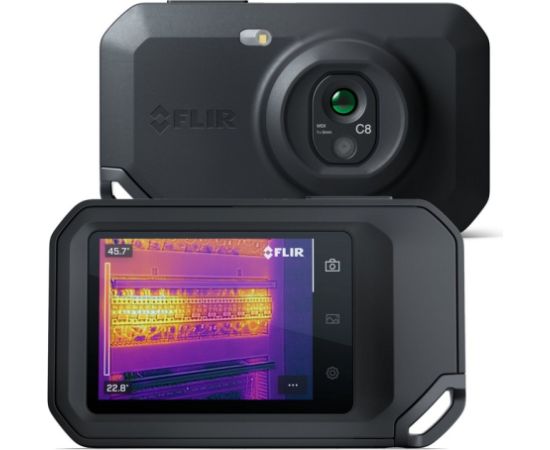 Powerneed FLIR One C8 thermal imaging camera Black 320 x 240 pixels Built-in display LCD Digitālās fotokameras