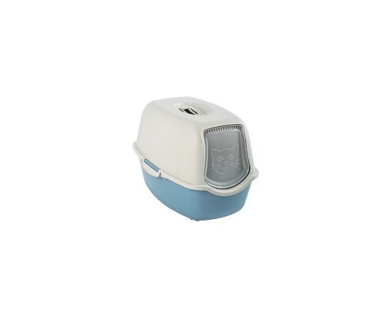 ROTHO Bailey Hooded litter box Blue, White Kaķu pakaišu kastes