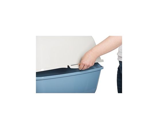 ROTHO Bailey Hooded litter box Blue, White Kaķu pakaišu kastes