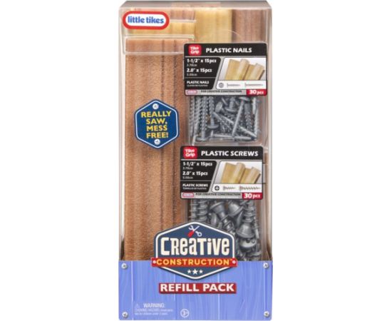 Little Tikes Zestaw creative construction: drewno, gwoździe i Śruby Interaktīvās rotaļlietas