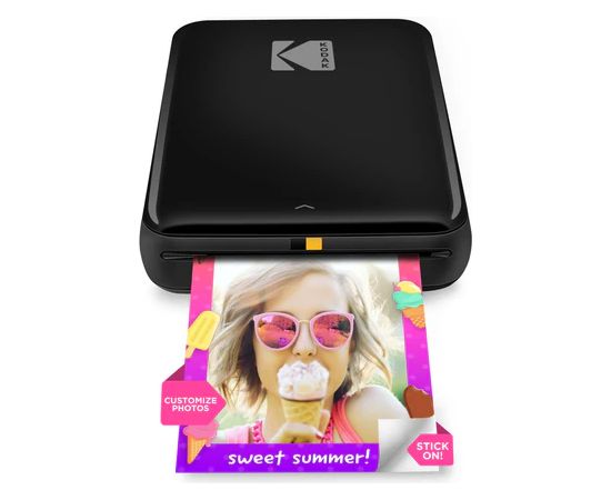Kodak STEP Instant Mobile Photo printer Colour ZINK 2x3'' 1 ppm, Bluetooth, Black Jaunumi - Birojam