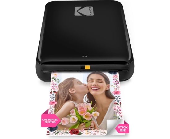 Kodak STEP Instant Mobile Photo printer Colour ZINK 2x3'' 1 ppm, Bluetooth, Black Jaunumi - Birojam