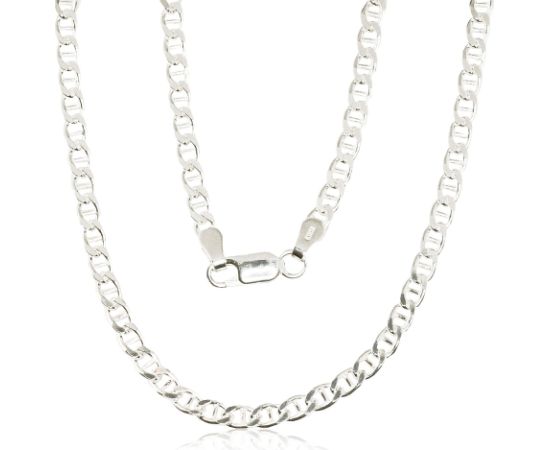 Sudraba ķēdīte Marina 3 mm, dimantu apstrādājums #2400068, Sudrabs 925°, garums: 65 cm, 10.9 gr. Viriešiem
