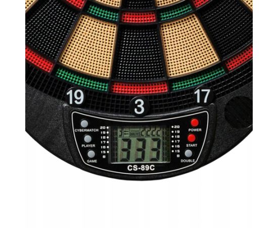 Best Sporting Elektroniczna tarcza do gry w rzutki BRISTOL na baterie dla max 8 graczy Wyświetlacz LED efekty dźwiękowe BEST Sporting 862086 Велосипеды