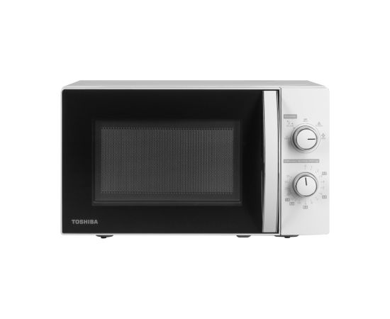 Mikroviļņu krāsns Toshiba MW MM20PWH, 20 L, ar mehānisko vadību, 800 W jaudu Mikroviļņu krāsnis