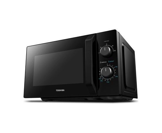 Mikroviļņu krāsns Toshiba MW2 MM20PBK, 20 L, ar mehānisko vadību, 800 W jaudu Mikroviļņu krāsnis