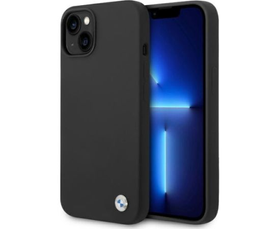 BMW BMHCP15SSILBK Aizmugurējais Apvalks Priekš Apple iPhone 15 / 14 / 13 Neoriģinālie Maciņi