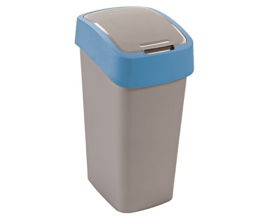 Curver Atkritumu spainis Flip Bin 45L sudraba/zils Atkritumu tvertnes