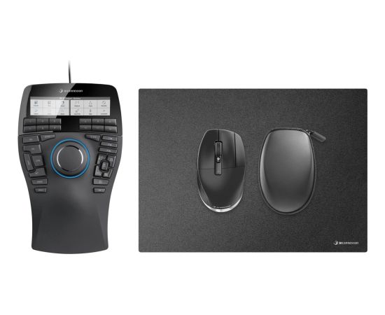 3DConnexion SpaceMouse Enterprise Kit 2, Set (black/silver, SpaceMouse Enterprise, CadMouse Pro Wireless, CadMouse Pad) Мыши